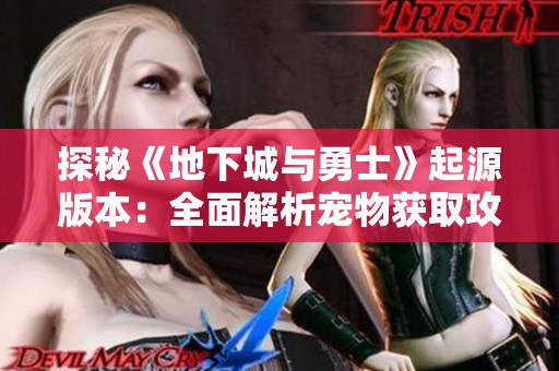 探秘《地下城与勇士》起源版本：全面解析宠物获取攻略与战力提升技巧