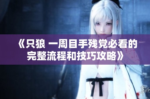 《只狼 一周目手残党必看的完整流程和技巧攻略》