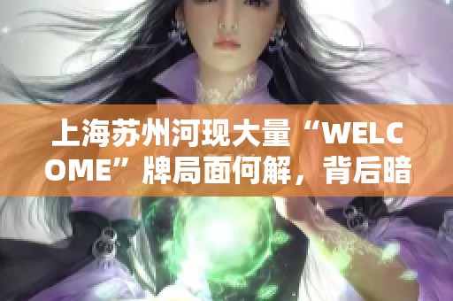 上海苏州河现大量“WELCOME”牌局面何解，背后暗藏什么问题？
