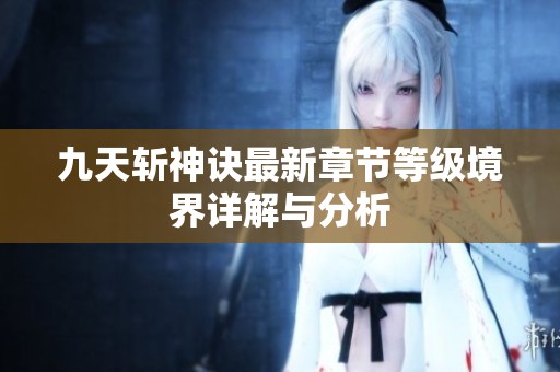 九天斩神诀最新章节等级境界详解与分析