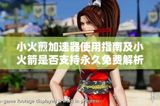 小火煎加速器使用指南及小火箭是否支持永久免费解析