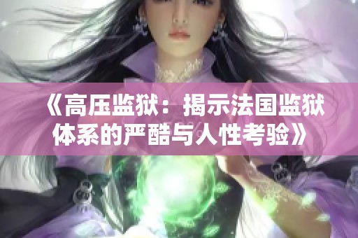 《高压监狱：揭示法国监狱体系的严酷与人性考验》