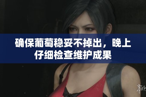 确保葡萄稳妥不掉出，晚上仔细检查维护成果