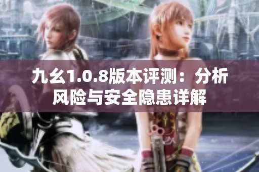 九幺1.0.8版本评测：分析风险与安全隐患详解
