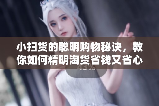 小扫货的聪明购物秘诀，教你如何精明淘货省钱又省心