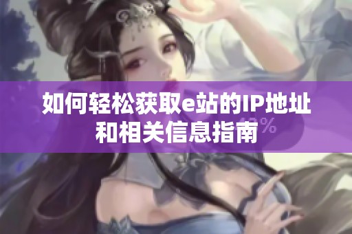 如何轻松获取e站的IP地址和相关信息指南