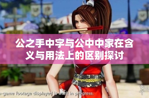公之手中字与公中中家在含义与用法上的区别探讨