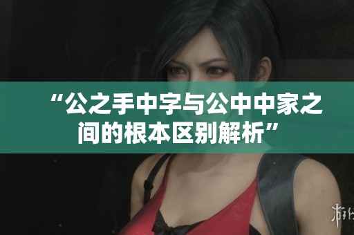 “公之手中字与公中中家之间的根本区别解析”