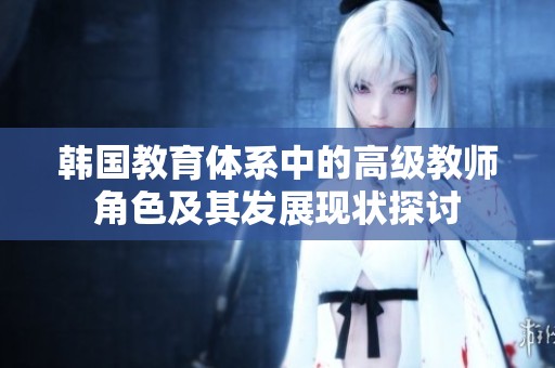 韩国教育体系中的高级教师角色及其发展现状探讨