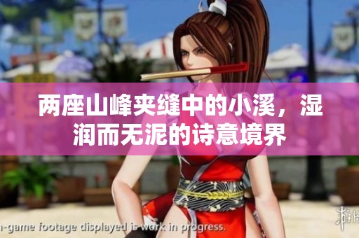 两座山峰夹缝中的小溪，湿润而无泥的诗意境界