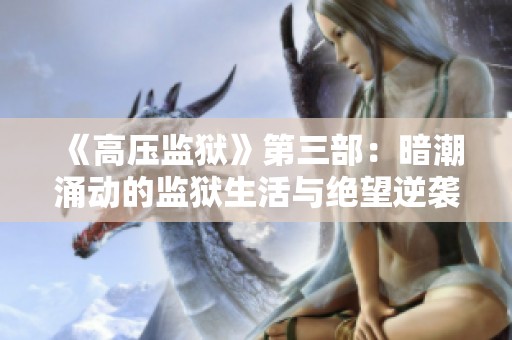 《高压监狱》第三部：暗潮涌动的监狱生活与绝望逆袭之路