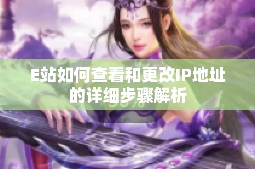 E站如何查看和更改IP地址的详细步骤解析