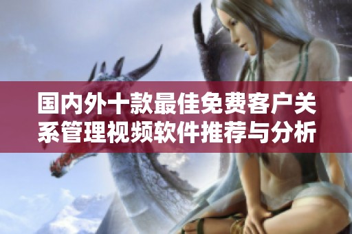国内外十款最佳免费客户关系管理视频软件推荐与分析