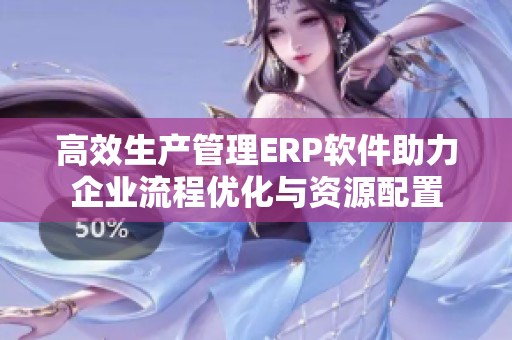 高效生产管理ERP软件助力企业流程优化与资源配置