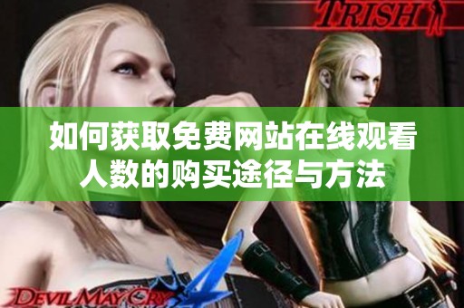 如何获取免费网站在线观看人数的购买途径与方法