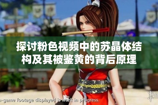 探讨粉色视频中的苏晶体结构及其被鉴黄的背后原理