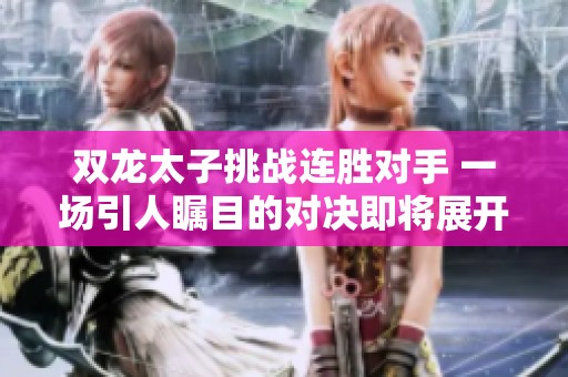 双龙太子挑战连胜对手 一场引人瞩目的对决即将展开