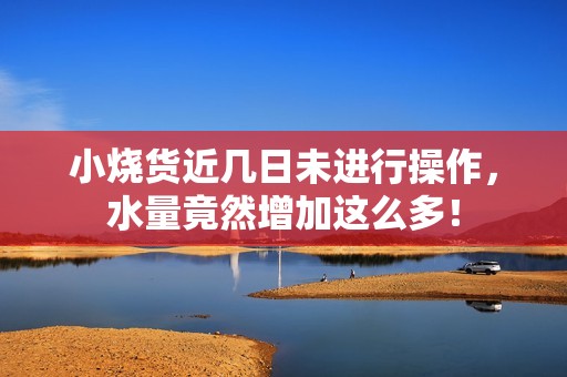 小烧货近几日未进行操作，水量竟然增加这么多！