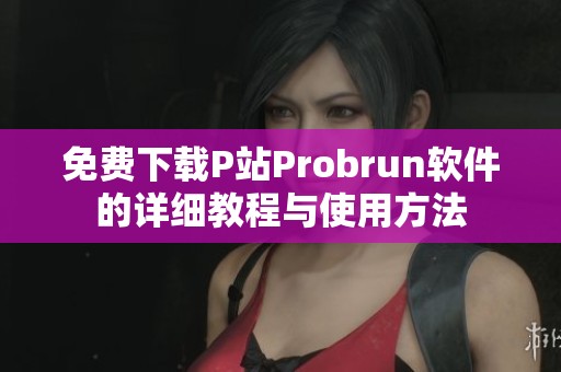 免费下载P站Probrun软件的详细教程与使用方法