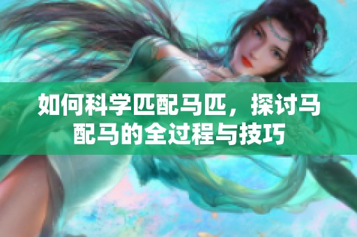 如何科学匹配马匹，探讨马配马的全过程与技巧