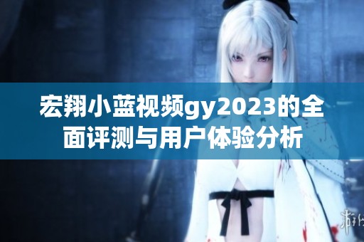 宏翔小蓝视频gy2023的全面评测与用户体验分析