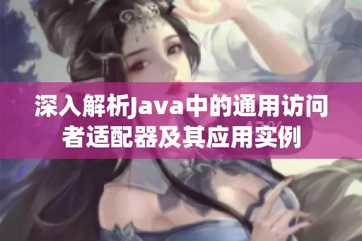 深入解析Java中的通用访问者适配器及其应用实例