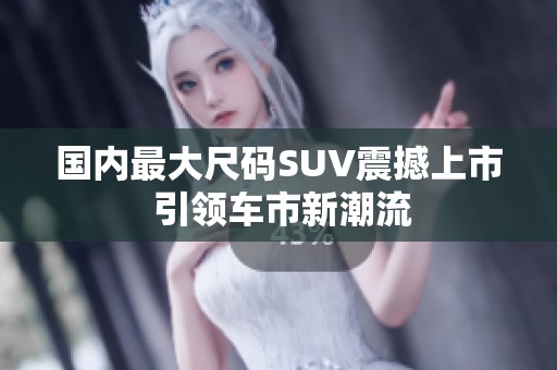 国内最大尺码SUV震撼上市 引领车市新潮流