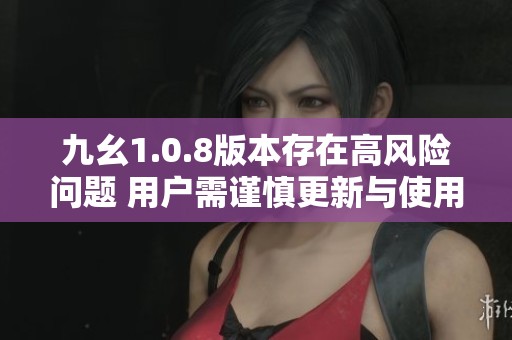 九幺1.0.8版本存在高风险问题 用户需谨慎更新与使用