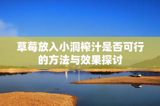 草莓放入小洞榨汁是否可行的方法与效果探讨