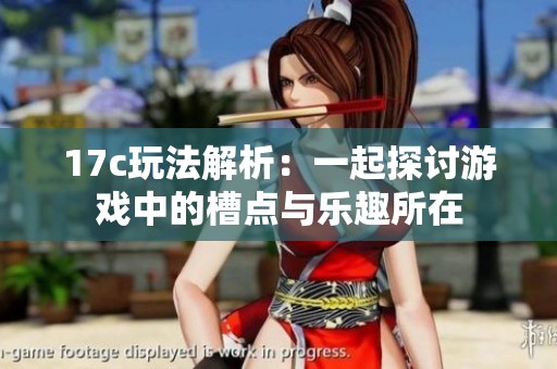 17c玩法解析：一起探讨游戏中的槽点与乐趣所在