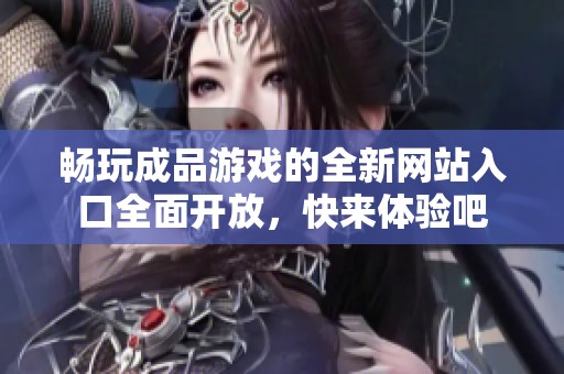 畅玩成品游戏的全新网站入口全面开放，快来体验吧