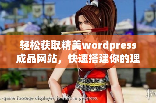 轻松获取精美wordpress成品网站，快速搭建你的理想网站
