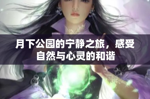 月下公园的宁静之旅，感受自然与心灵的和谐