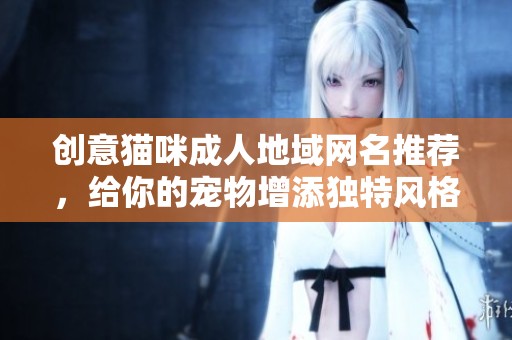 创意猫咪成人地域网名推荐，给你的宠物增添独特风格