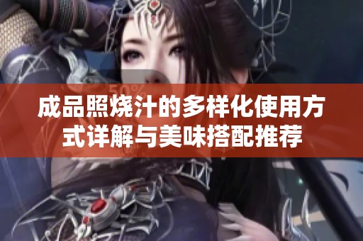 成品照烧汁的多样化使用方式详解与美味搭配推荐
