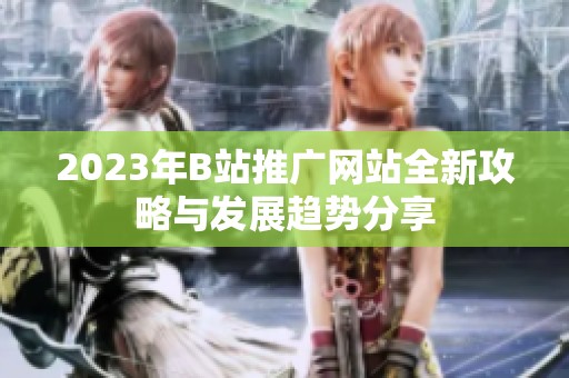 2023年B站推广网站全新攻略与发展趋势分享