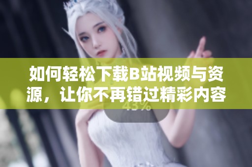 如何轻松下载B站视频与资源，让你不再错过精彩内容
