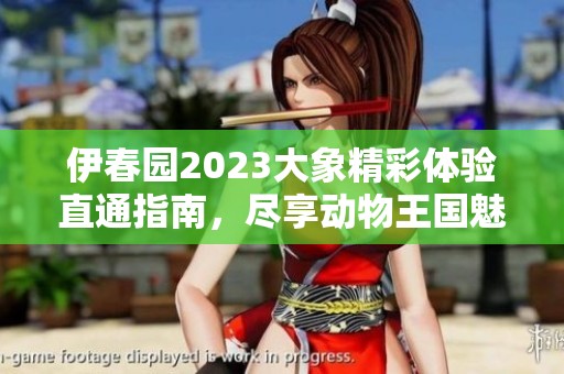 伊春园2023大象精彩体验直通指南，尽享动物王国魅力