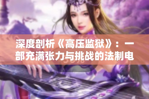 深度剖析《高压监狱》：一部充满张力与挑战的法制电影