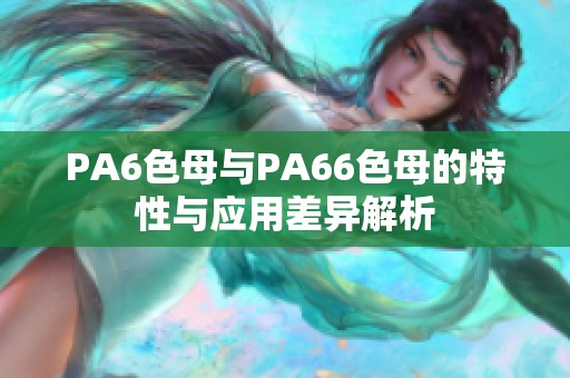 PA6色母与PA66色母的特性与应用差异解析
