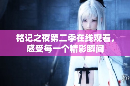 铭记之夜第二季在线观看，感受每一个精彩瞬间