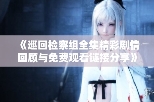 《巡回检察组全集精彩剧情回顾与免费观看链接分享》