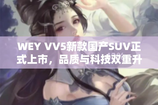 WEY VV5新款国产SUV正式上市，品质与科技双重升级