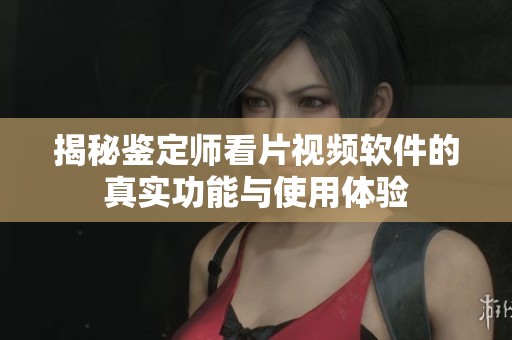 揭秘鉴定师看片视频软件的真实功能与使用体验