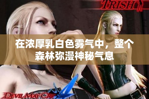 在浓厚乳白色雾气中，整个森林弥漫神秘气息