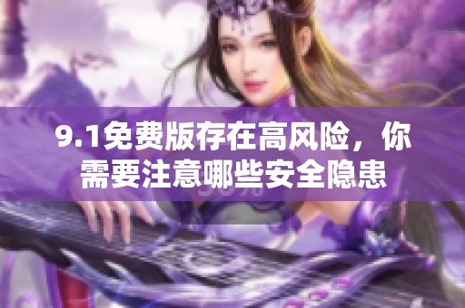 9.1免费版存在高风险，你需要注意哪些安全隐患