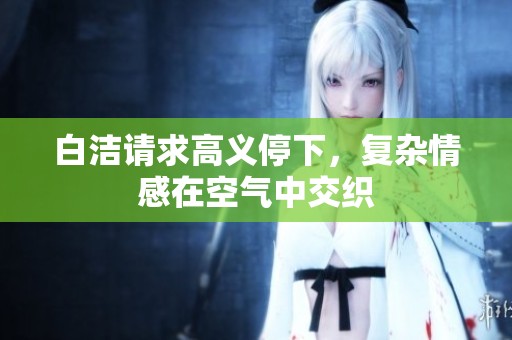 白洁请求高义停下，复杂情感在空气中交织