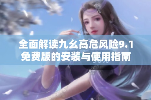 全面解读九幺高危风险9.1免费版的安装与使用指南