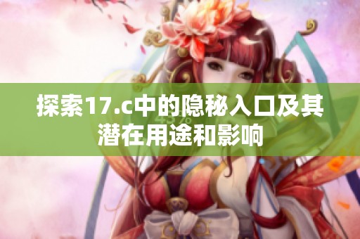 探索17.c中的隐秘入口及其潜在用途和影响