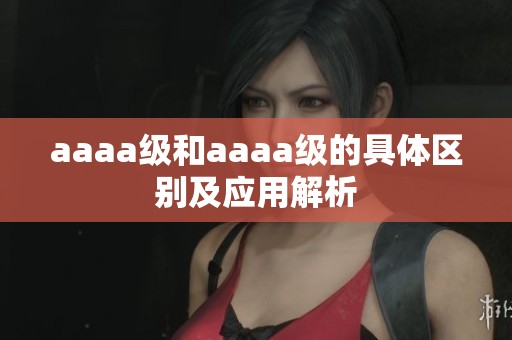 aaaa级和aaaa级的具体区别及应用解析